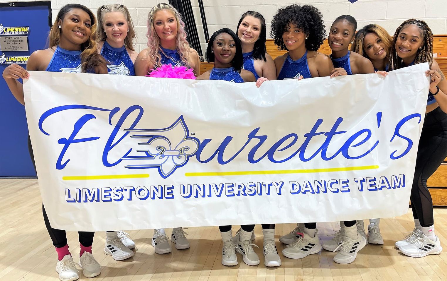 Limestone's Fleurettes dance team and mascot Bernie will help celebrate Cherokee County's 125th birthday Feb. 25.