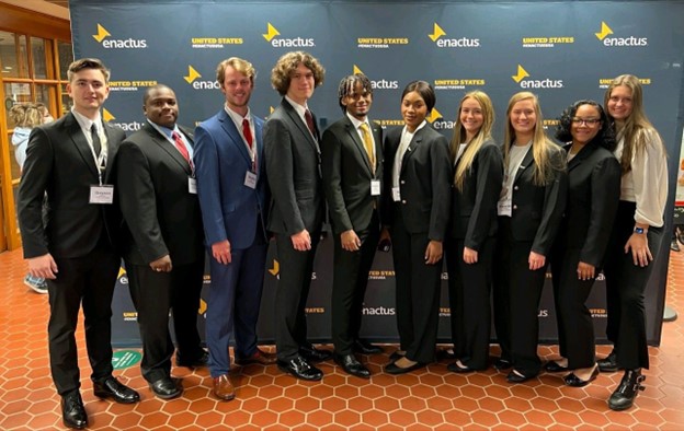 Coker University’s Enactus Team earned 9th Place in the nation at the Enactus United States National Exposition held April 21-22 in New York City.