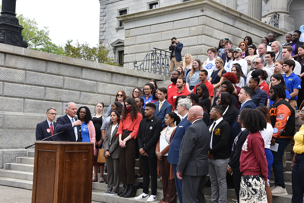 "Gov. McMaster met with students at Joint Higher Ed Day.
