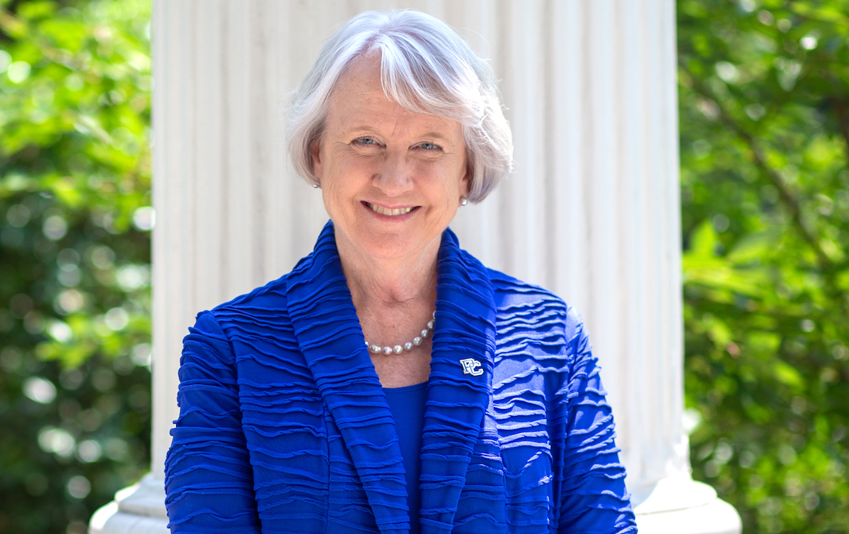 Anita O. Gustafson, Ph.D. began her service as the 20th president of Presbyterian College on Aug. 1, 2023.