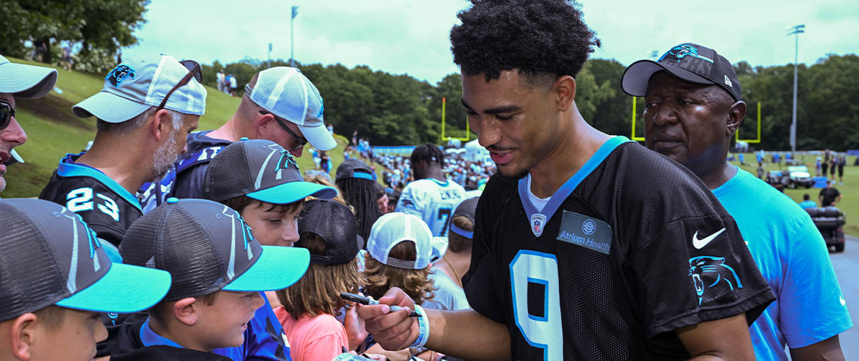 The Carolina Panthers announced Dec. 6 that they will hold training camp at their team headquarters in Charlotte in 2024. Wofford College hosted the training camp 1995-2023.