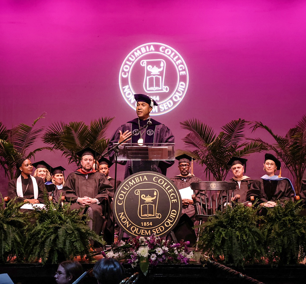 On April 20, Columbia College installed Dr. John H. Dozier as the 21st president.