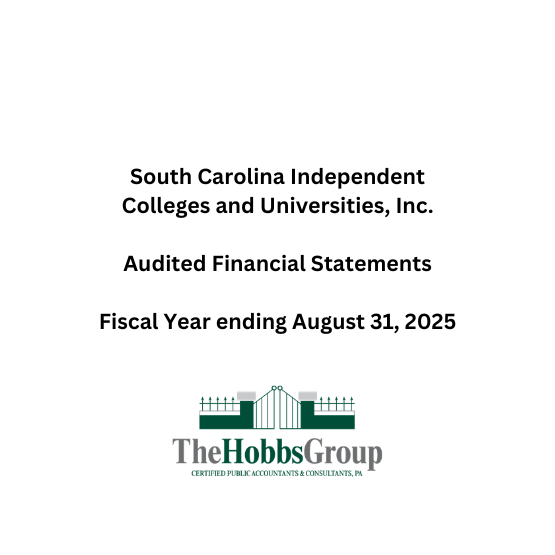 SCICU FINANCIAL STATEMENT for fiscal year ended AUGUST 31, 2022