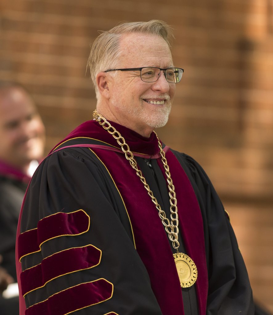 Gustafson at Erskine's 2017 Commencement