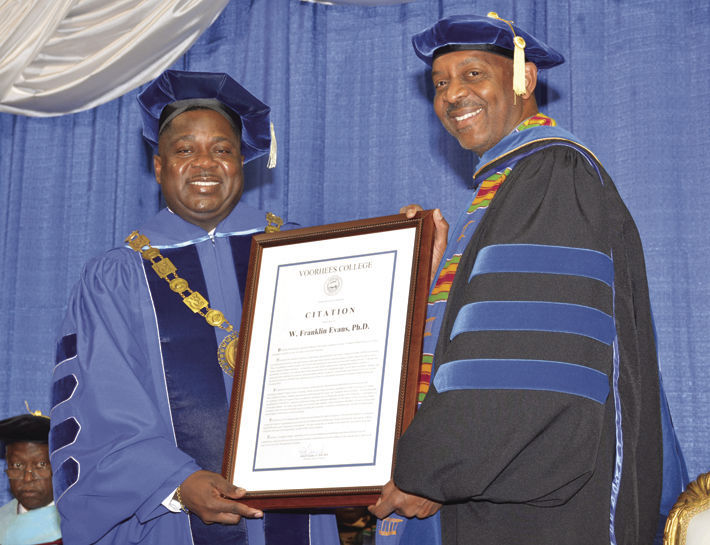 Dr. W. Franklin Evans was installed as 9th President of Voorhees College on April 7, 2017.