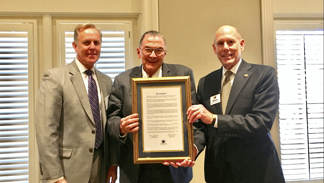 Dr. Walt Griffin recognized for 25 years of acheivements as President of Limestone College