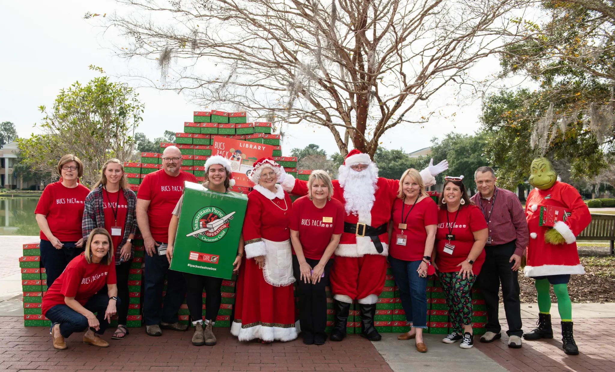 Charleston Southern University library staff leads the way with Operation Christmas Child shoeboxes