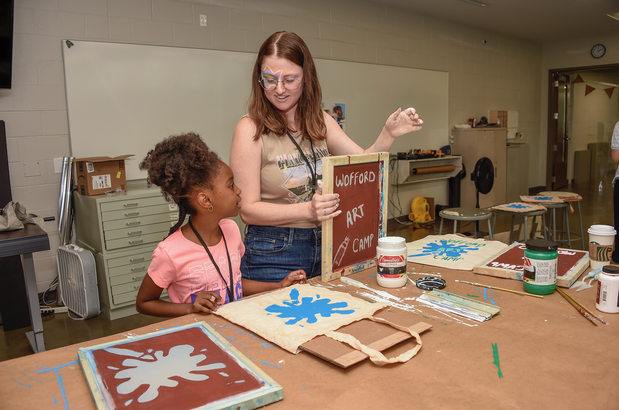 Wofford College's Blake Batten is using her passion for art to serve Spartanburg-area Boys & Girls Club students through a Wofford art camp.