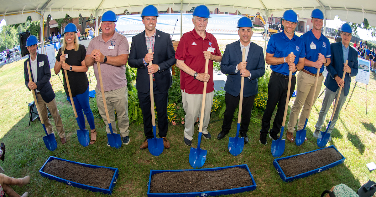 Presbyterian College hosted its Athletics Facilities Initiative Groundbreaking Ceremony and Fan Day at Bailey Memorial Stadium on Saturday, Aug. 27, 2022, in Clinton, South Carolina.