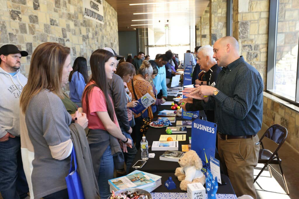 SMC Business professors and professors in other academic programs answered questions for prospective students and their families.